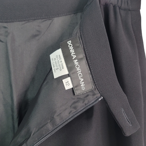 Donna Morgan Vintage Pencil Night Out Formal Little Black Skirt Women's Size 12 - Picture 8 of 12